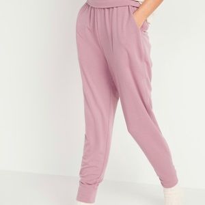 Light Pink Mid Rise Joggers: Old Navy